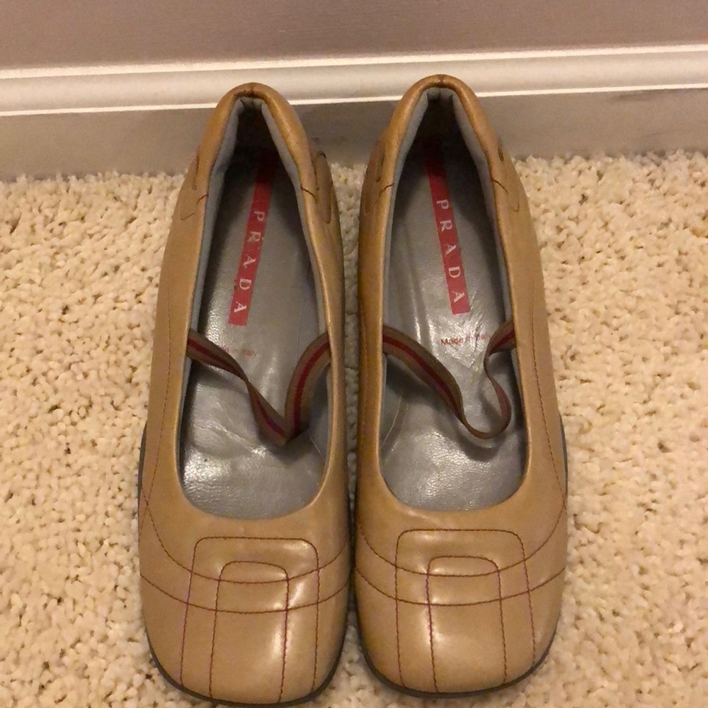 Prada Mary Jane Flats. Worn once!